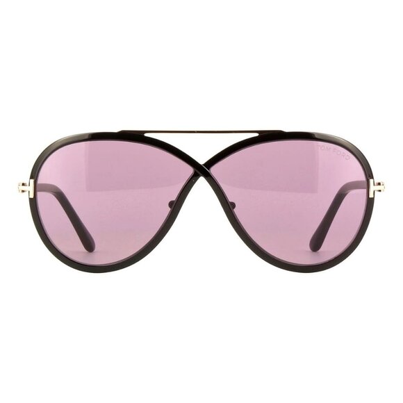 New TOM FORD Rickie Black Aviator FT1007/S 01Y Sunglasses Women - Picture 2 of 4